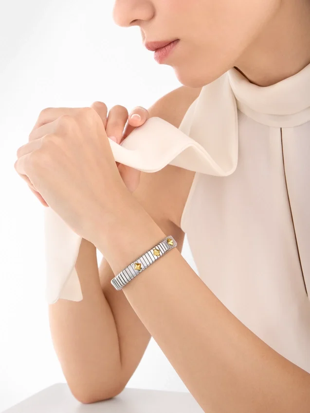 Bvlgari Tubogas Gold & Steel Bracelet Bvlgari Tubogas Gold & Steel Bracelet