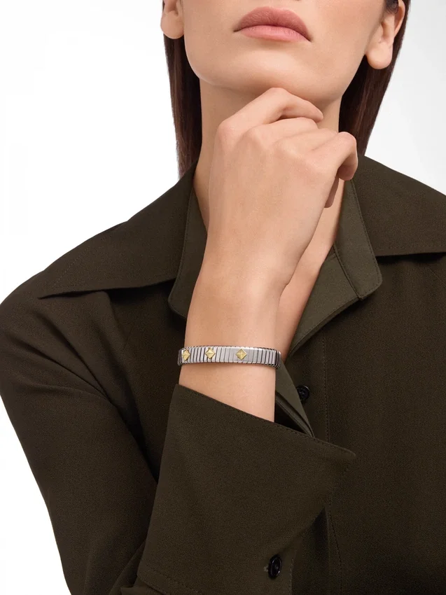 Bvlgari Tubogas Gold & Steel Bracelet Bvlgari Tubogas Gold & Steel Bracelet