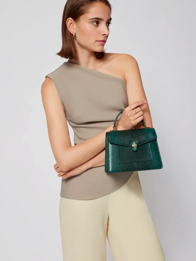 Serpenti Forever Medium Top Handle Bag Serpenti Forever Medium Top Handle Bag